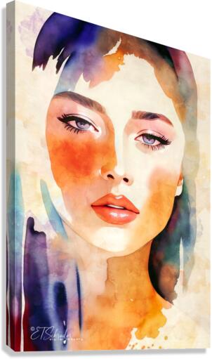 violet eyes Canvas Print