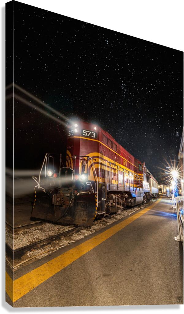 Midnight Train 573 Canvas Print