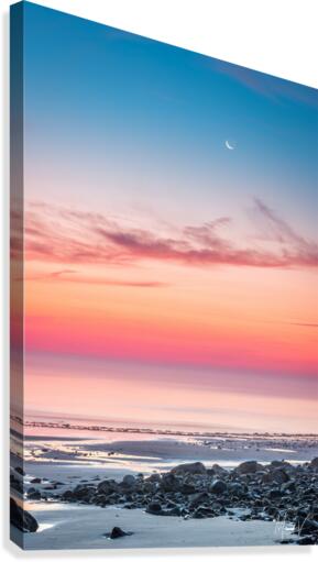Subtle Moonscape Canvas Print