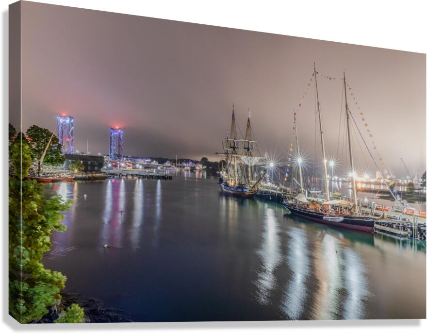 Docked Canvas Print
