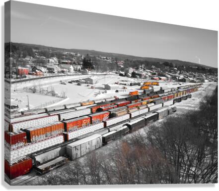 Collection train Canvas Print