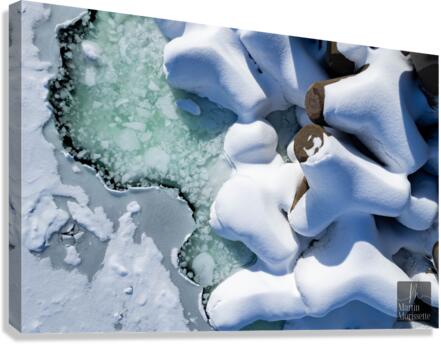 Drop view ocean Canvas Print