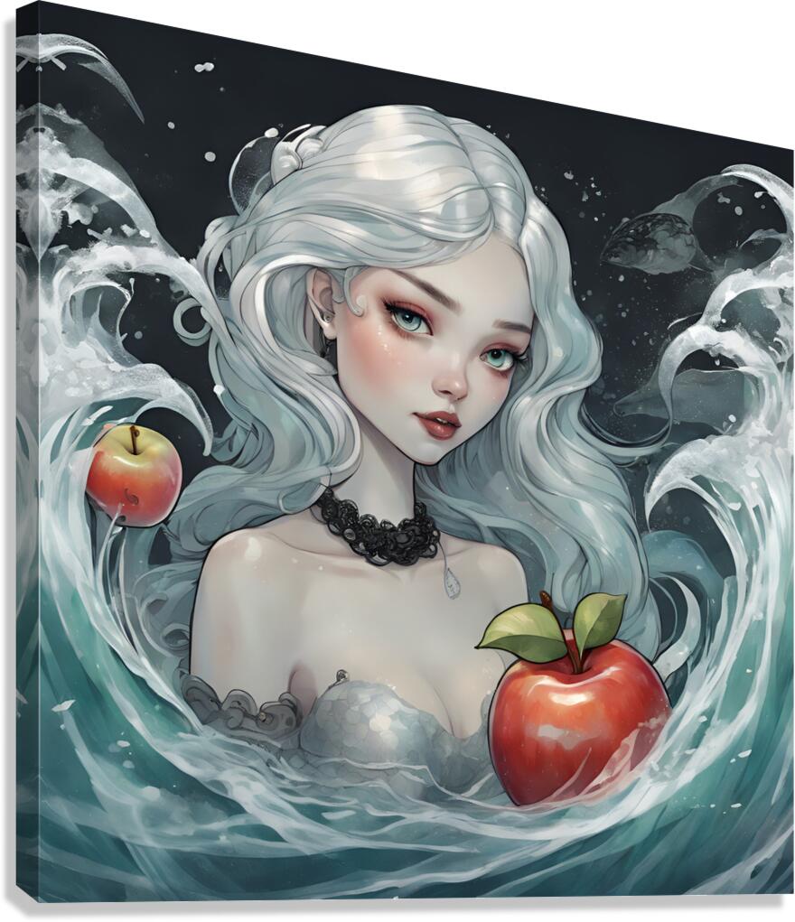 0 Lola is transparent with a single apple inside Canvas Print