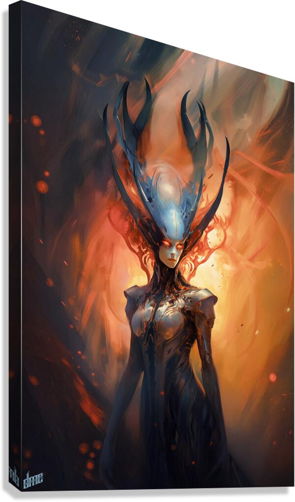 Otherworld Queen Fantasy Painting Canvas Print