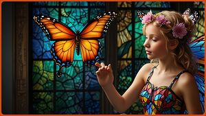 Fairy Stained Glass Illusion Print