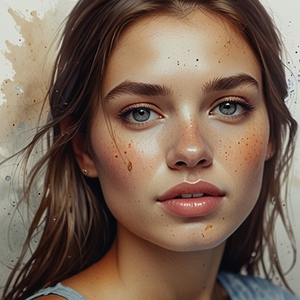 Leonardo Lightning XL Water color style for face