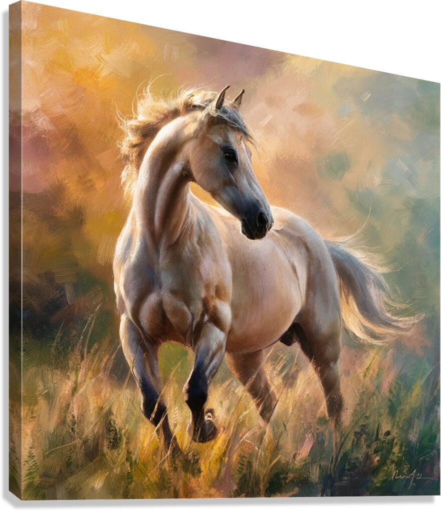 an exquisite impressionist painting of a lELPcn0 Canvas Print