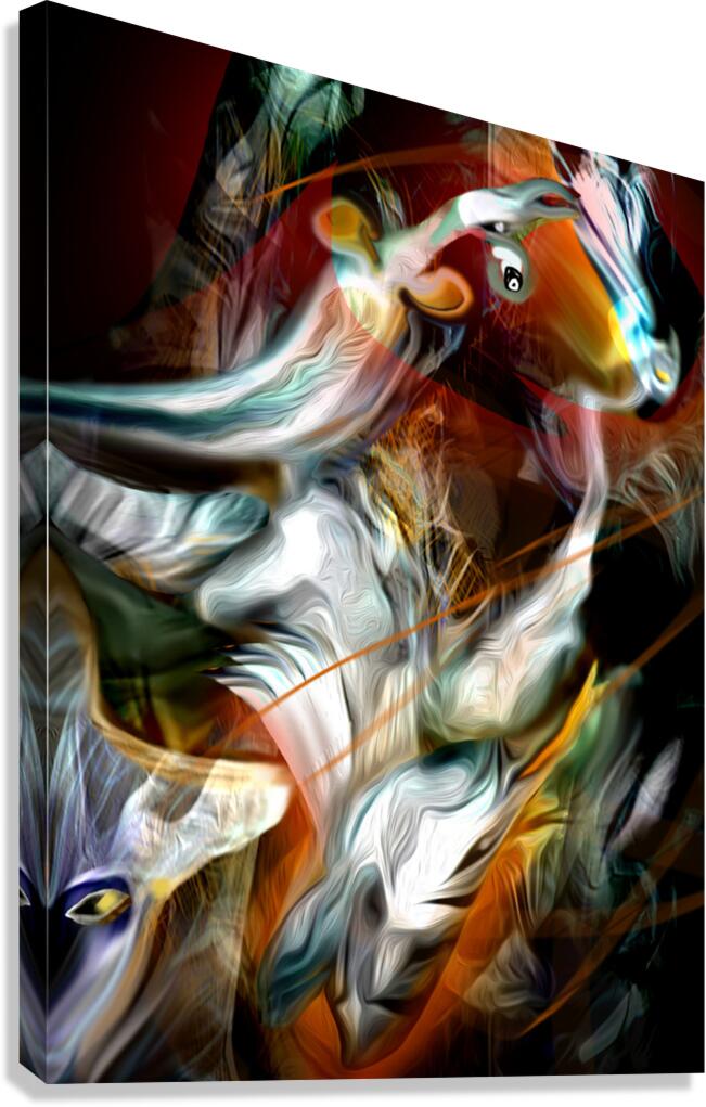 DEER DANCEFINAL Canvas Print