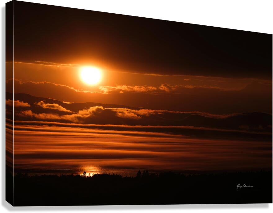 Mer de feu Canvas Print