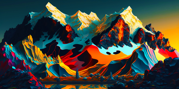 Glowing Wilderness Print
