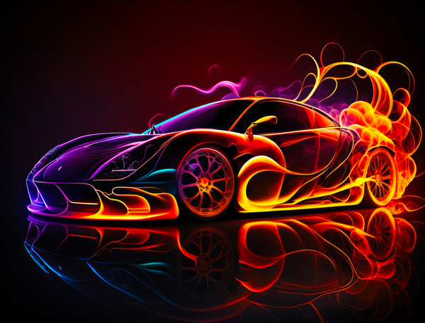 Neon Velocity Print