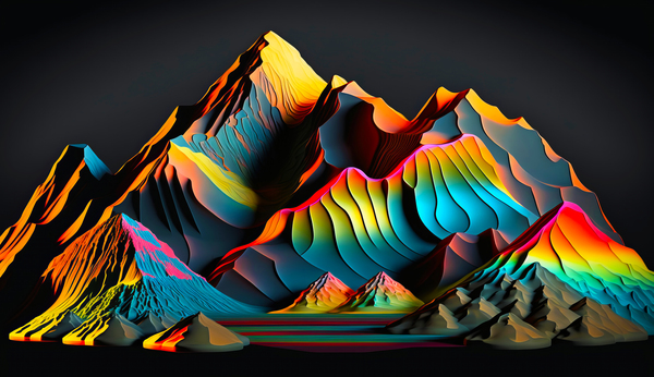 Vivid Ranges Print