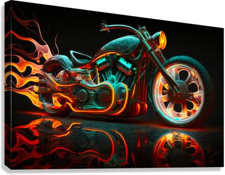 Chrome Blaze Canvas Print