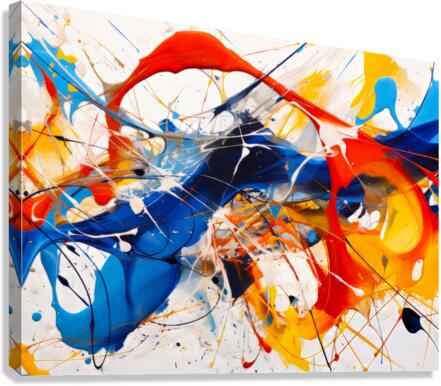 Marbleized Complexity Canvas Print