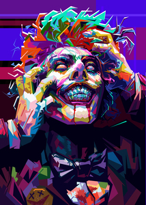 Joker style wpap pop art