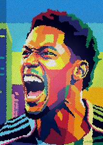 Jonathan David in wapap pop art style