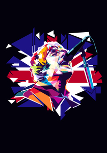 Liam Gallagher style pop art