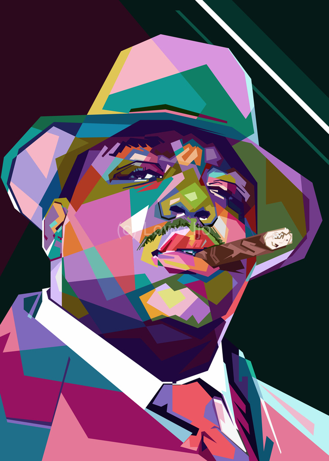 Notorious B.I.G. wpap pop art by Lowo Ijo Wall Art