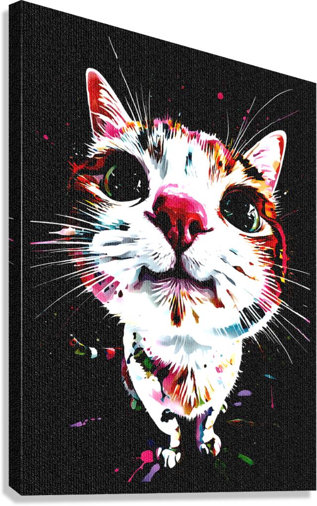 Funny cat Canvas Print
