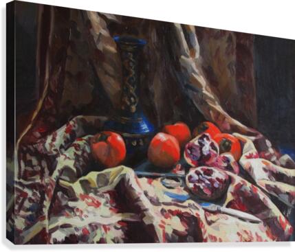 Oriental still life Canvas Print