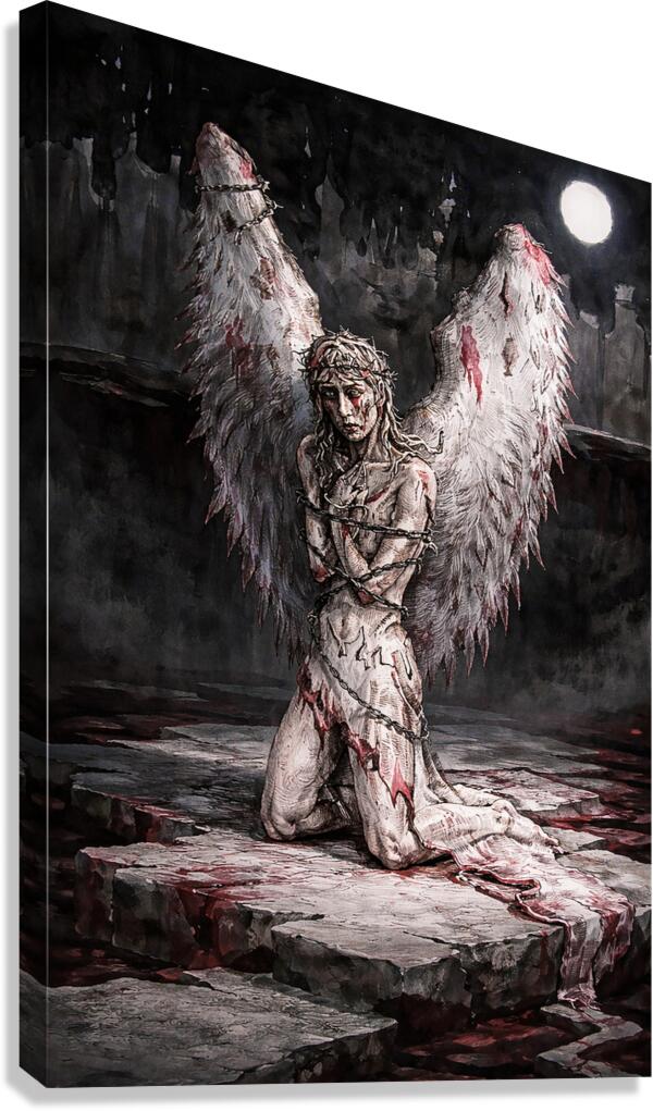 Falling angel Canvas Print