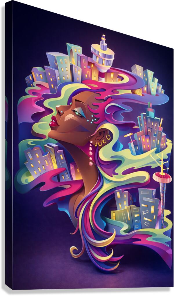 Magic city  Canvas Print