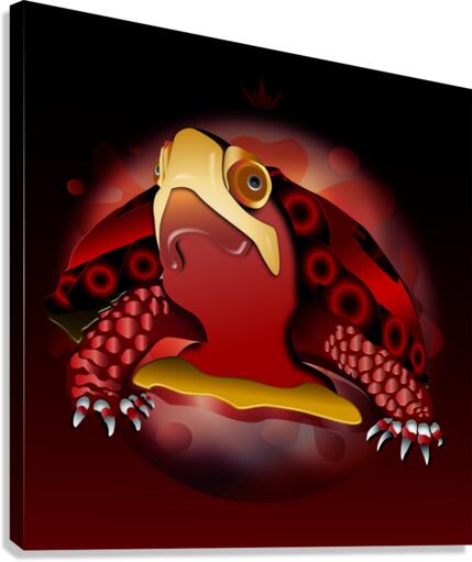 BigRed Box Turtle Canvas Print