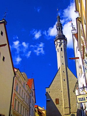 Looking Up in Tallinn Estonia