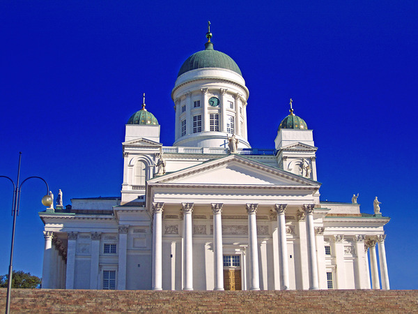 Neoclassical Cathedral in Helsinki Finland Print
