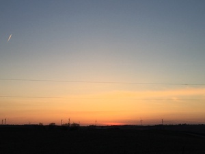 Sunset over the Great Plains 