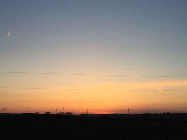 Sunset over the Great Plains  by Adam Orr
