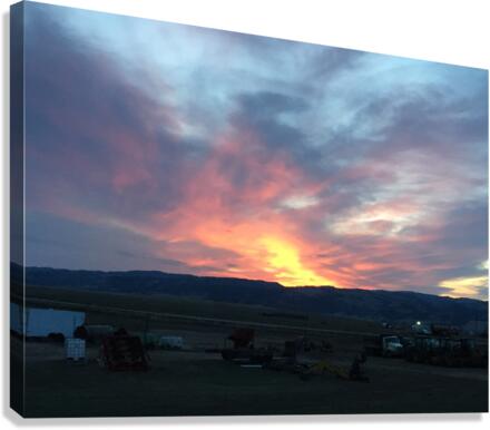 The amazing skies over the central US Canvas Print