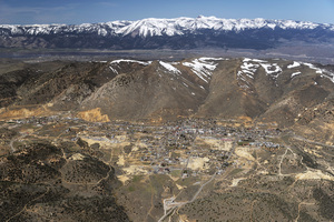 Virginia City Comstock Aerial View