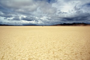 Bicyclist on the Playa