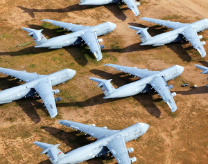 Retired Military C-5 Galaxy Airplanes