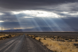 Sunrays Over Rural Nevada