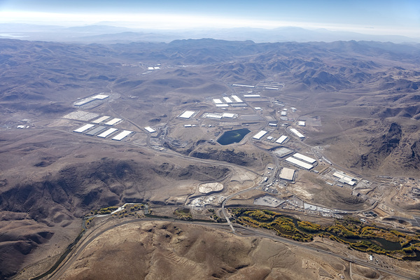 Aerial Tahoe Reno Industrial Center in Fall 2023 Print