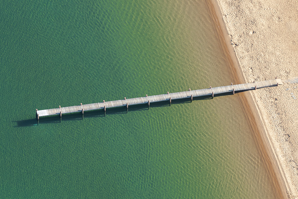 Gorgeous Lake Tahoe Water and Pier   Print