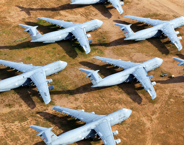 Retired Military C-5 Galaxy Airplanes Print