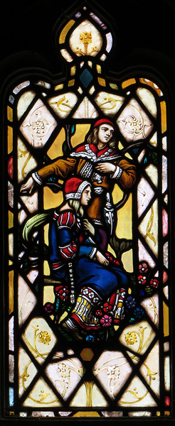 Antique Stainglass  Window Print