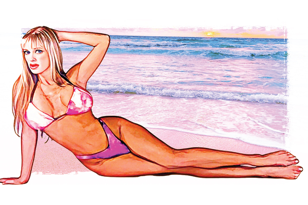 Pink Bikini Print