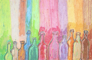 Colorful bottles