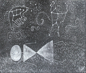Daydreaming--Warli Tribal art