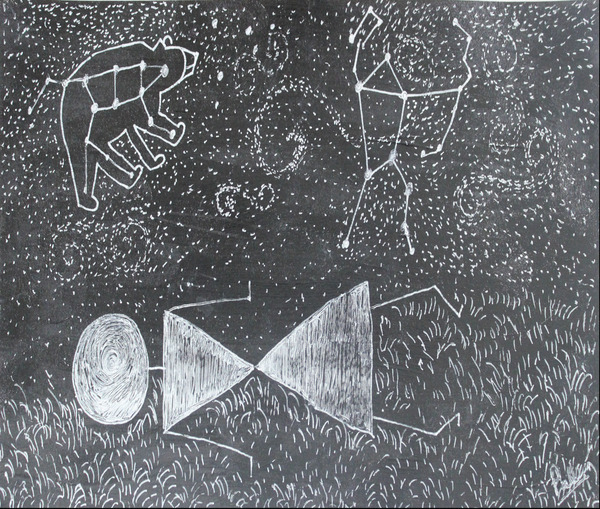 Daydreaming--Warli Tribal art by Pallavi Sharma