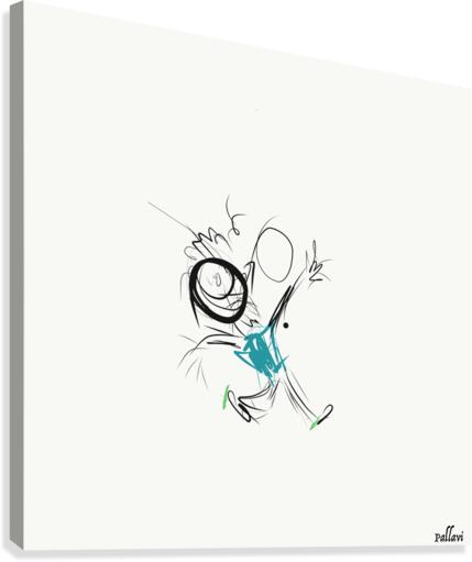 happy Canvas Print