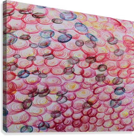 COLORFUL SPIRALS  Canvas Print
