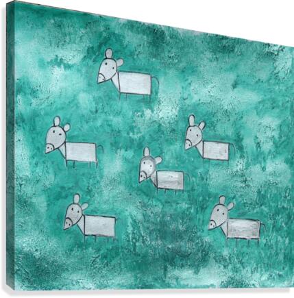 Donkeys Canvas Print