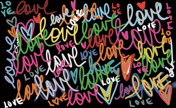 Dark words love  by Lisa Shavelson
