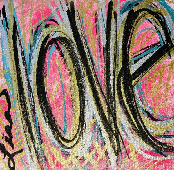 PINK LOVE GRAFFITI  by Lisa Shavelson