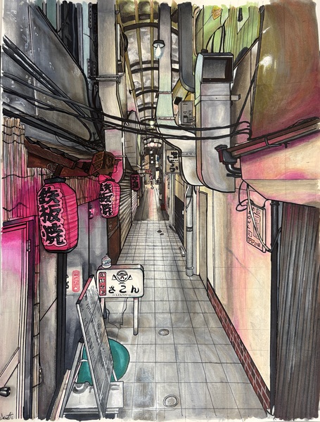 Sasebo Street by Alexander Benedetti